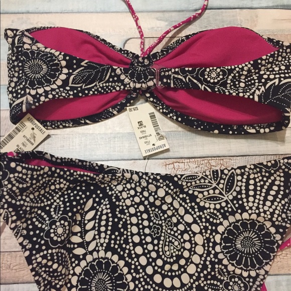 NWT Aeropostale Tribal Paisley Bandeau Bikini - Picture 5 of 6